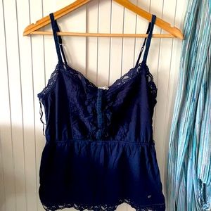 Aeropostale lace trimmed sleeveless top